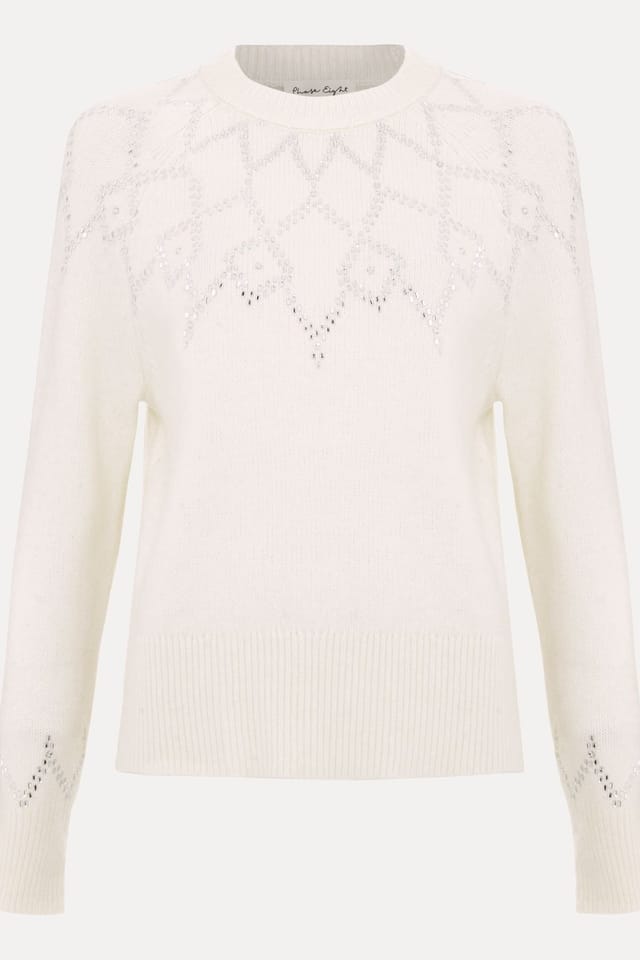 Phase Eight Phase Eight Women's Abigail Sweater in Soft White - 2