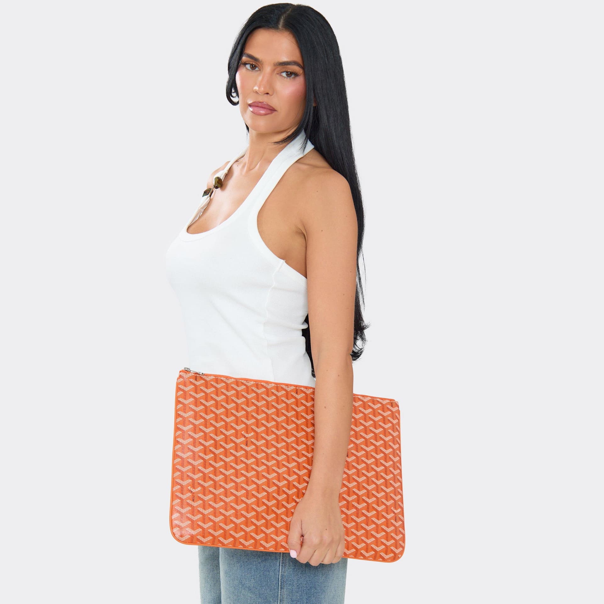 EGO EGO Orange Faux Leather Laptop Cover