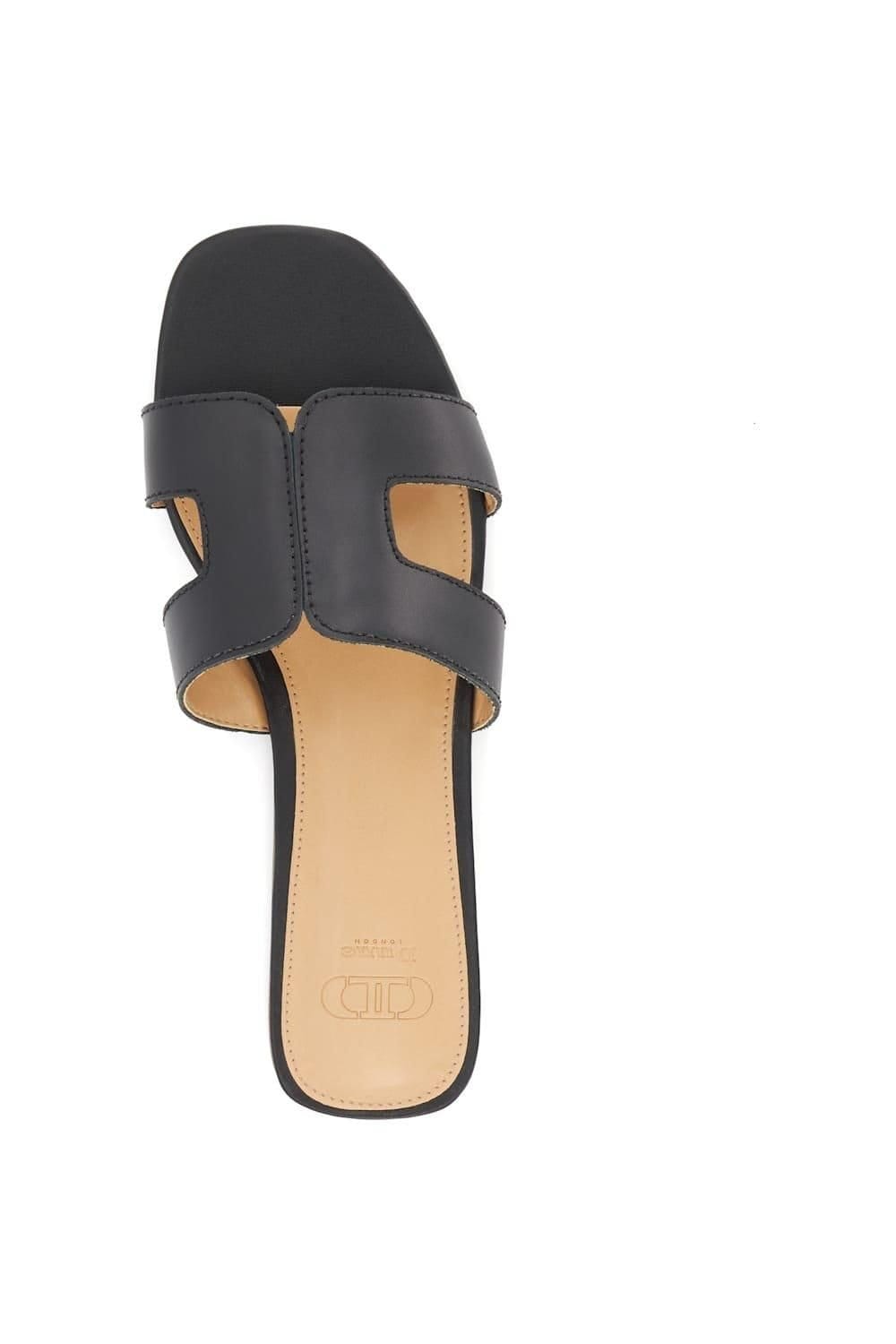 Dune London Dune London Women's 'Loopey' Leather Sandals in Black - 4