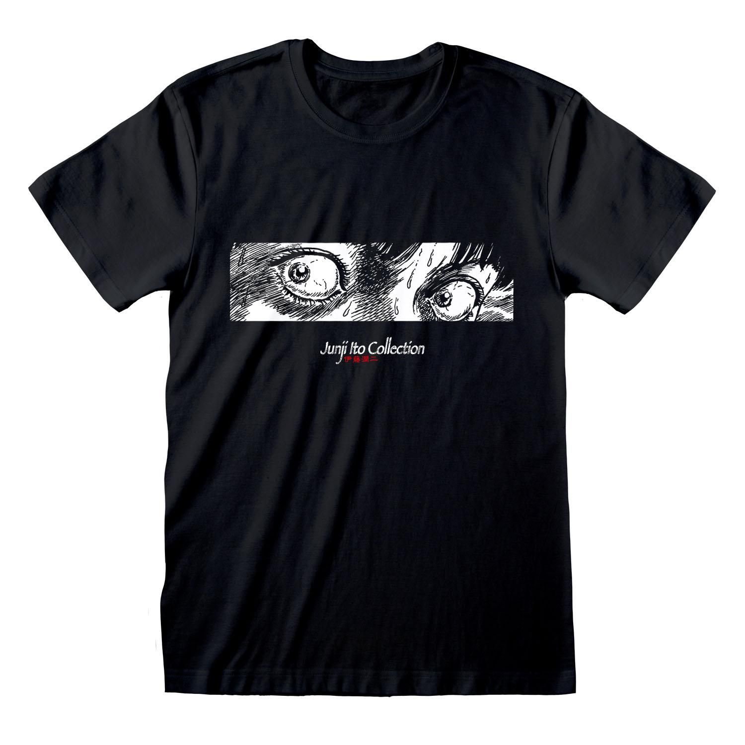 Junji-Ito Junji-Ito Men's Eyes T-Shirt in Black - 4