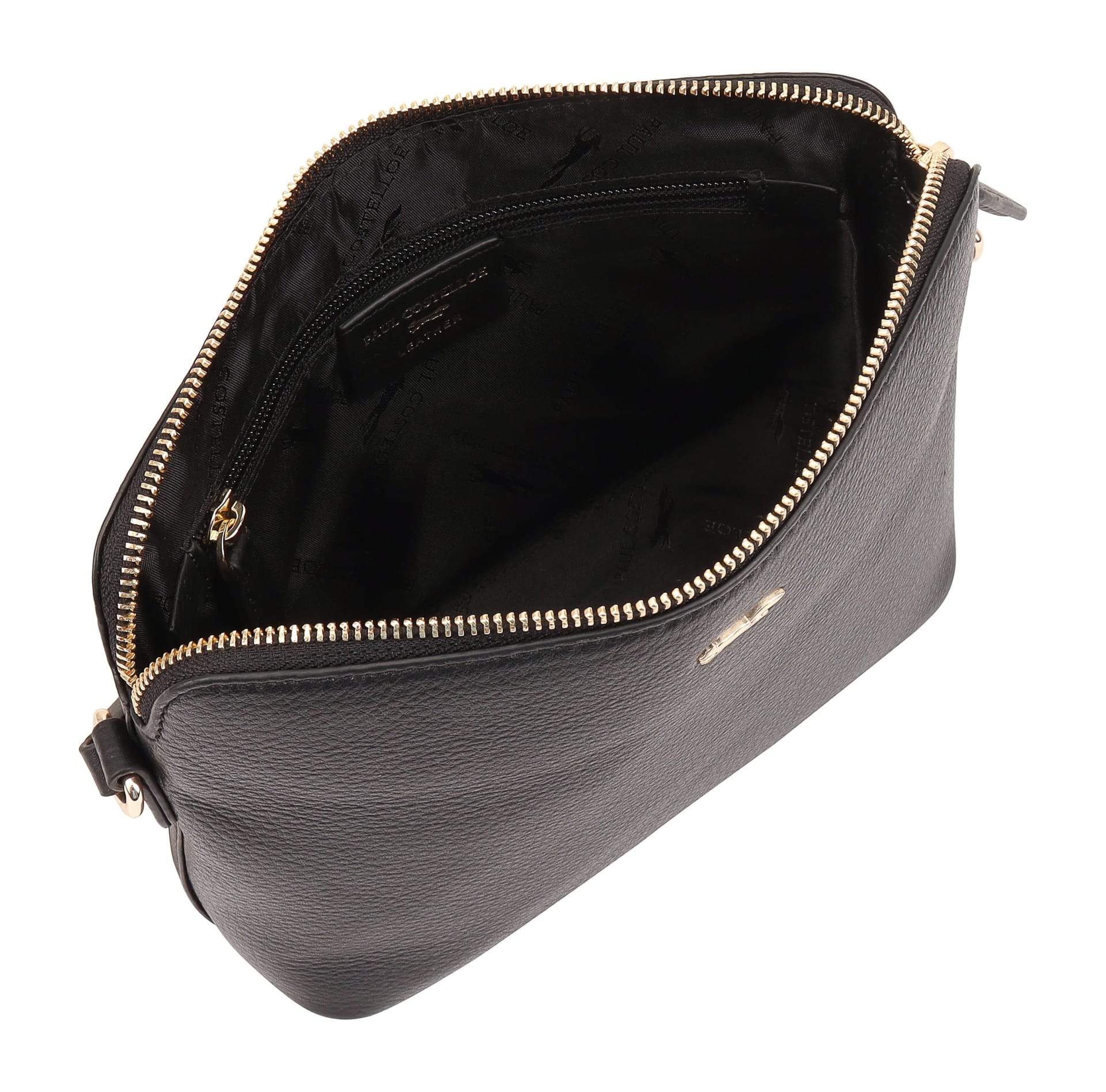 Paul Costelloe Paul Costelloe Women's Lenya Leather Cross Body Bag in Black - 4