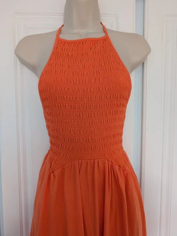 ASOS ASOS Design halter midaxi dress in orange size 4
