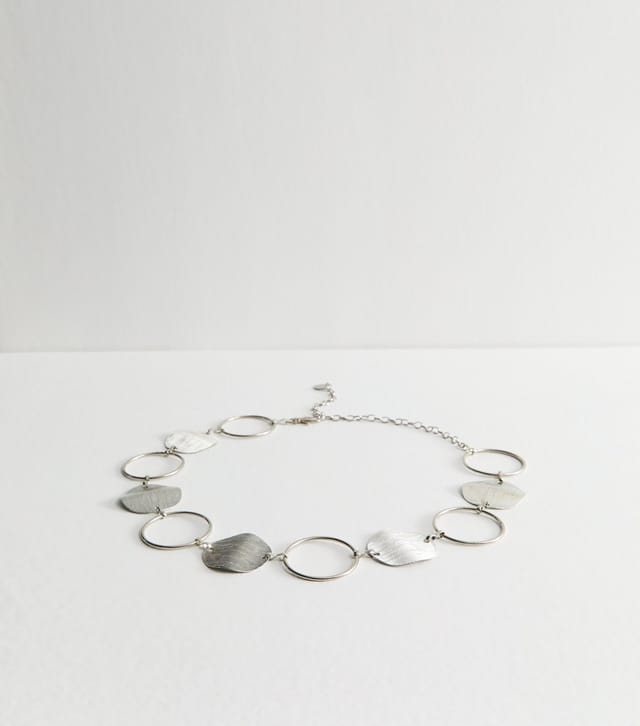 New Look Silver Tone Large Circle Belt New Look - 2