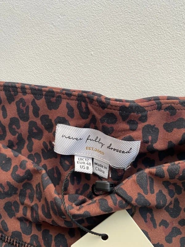 Never Fully Dressed Never Fully Dressed Women’s Leopard Print Activewear Leggings Size 12