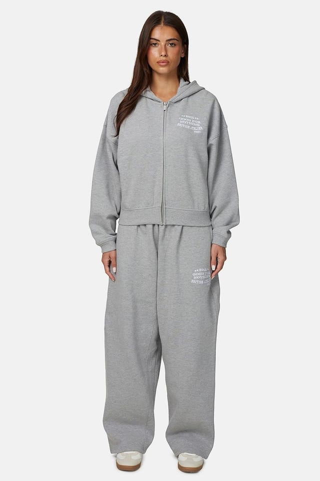 Good For Nothing Good For Nothing Women's Baggy Jogger with Embroidered Logo in Grey - 3