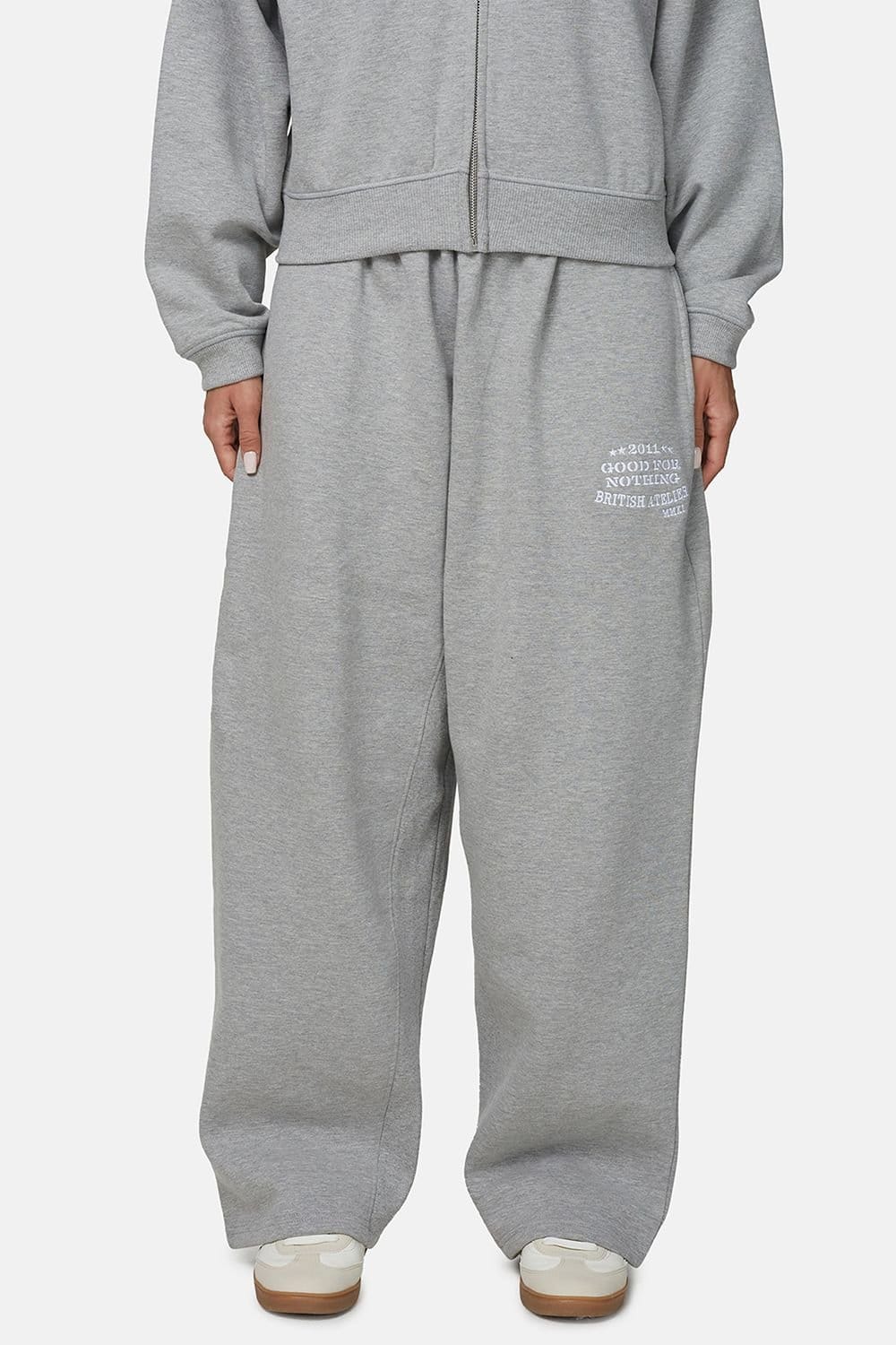 Good For Nothing Good For Nothing Women's Baggy Jogger with Embroidered Logo in Grey - 4