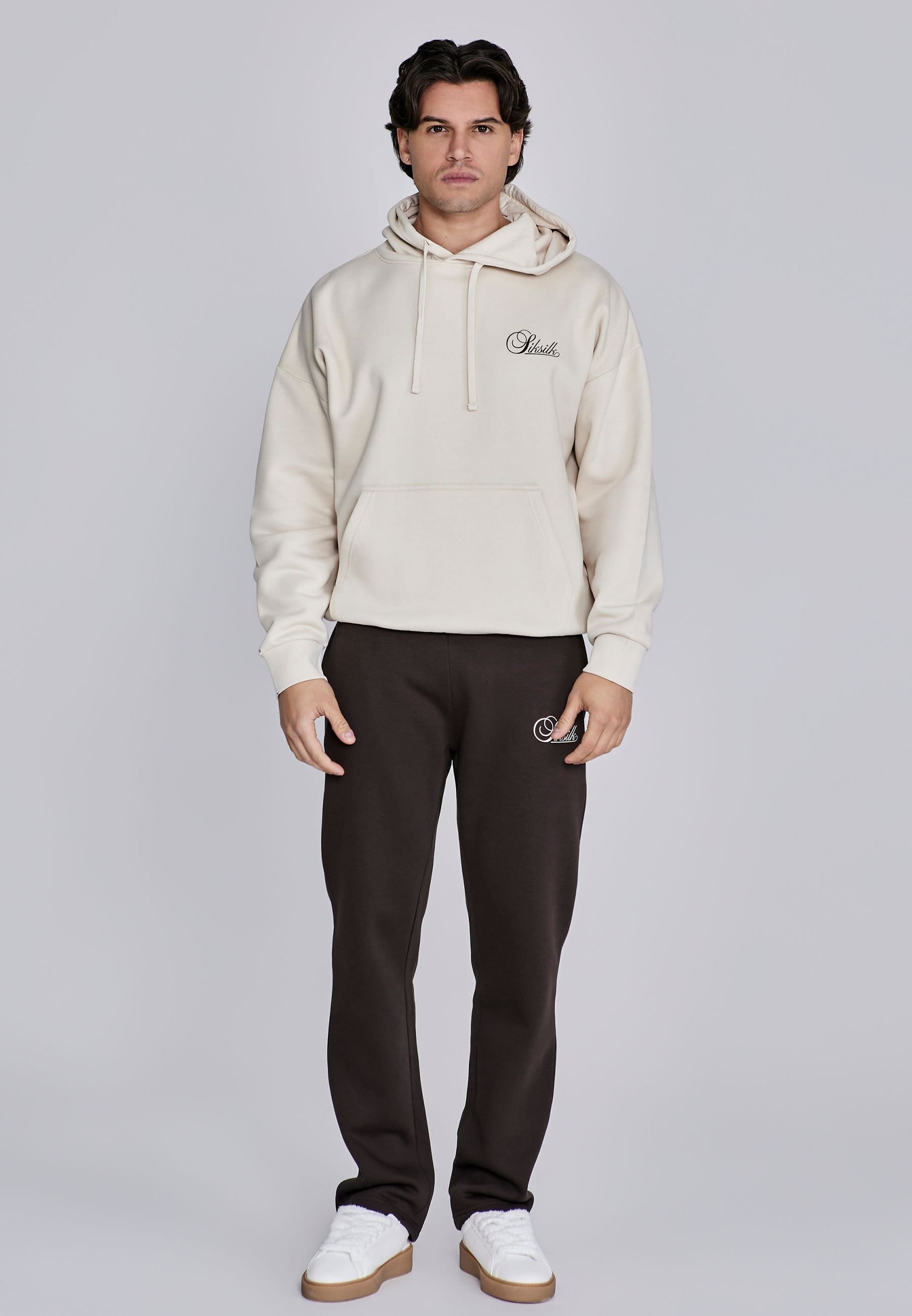 SikSilk SikSilk Men's Essentials Track Pants in Brown - 4