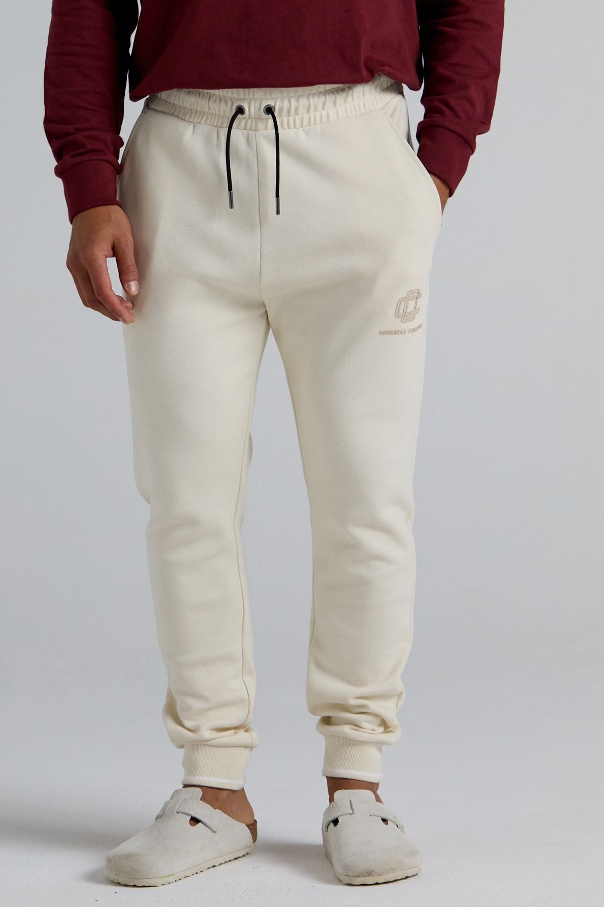 Original Creator Original Creator Men's Varsity Joggers - Off-White - 4