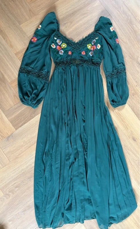 ASOS Design Green Asos design embroidered Maxi - 1
