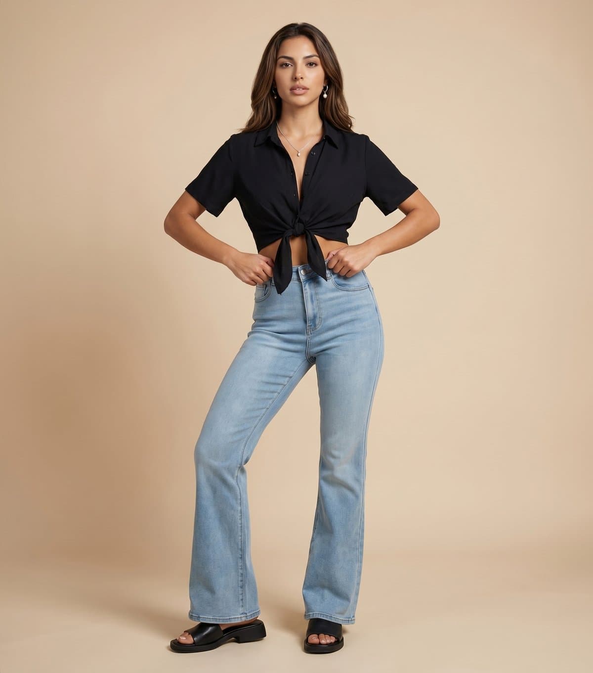 Urban Bliss Women's Light Blue Bootcut Jeans Urban Bliss New Look