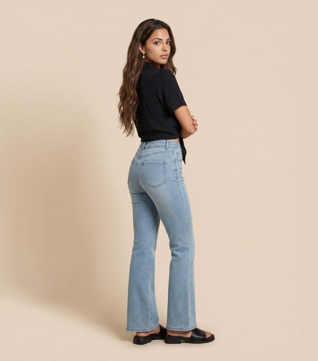 Urban Bliss Women's Light Blue Bootcut Jeans Urban Bliss New Look - 3