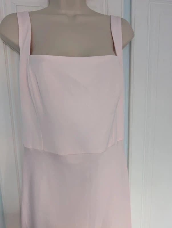 ASOS ASOS Design satin maxi dress in pink size 18