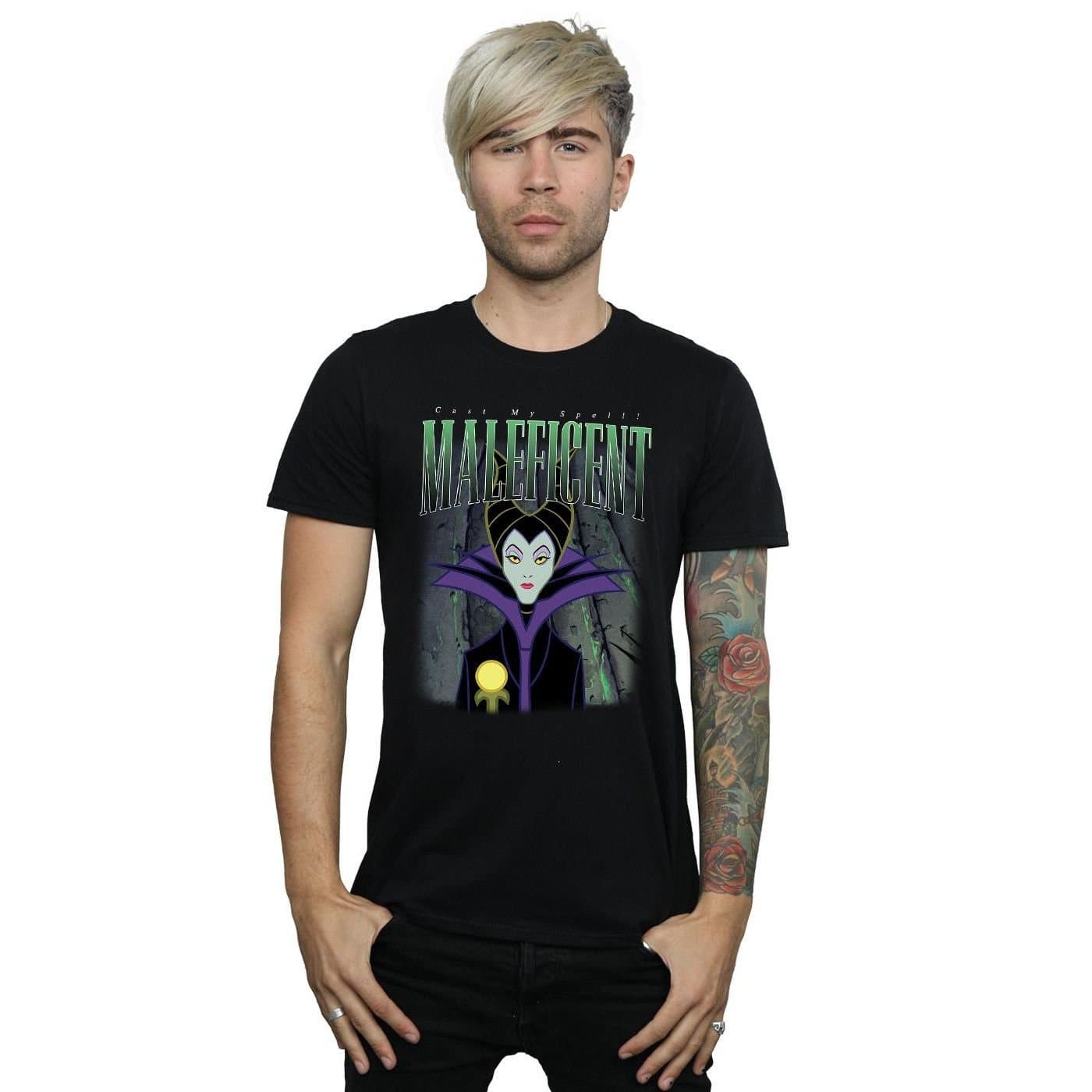 Maleficent Maleficent Men's Montage Cotton T-Shirt in Black