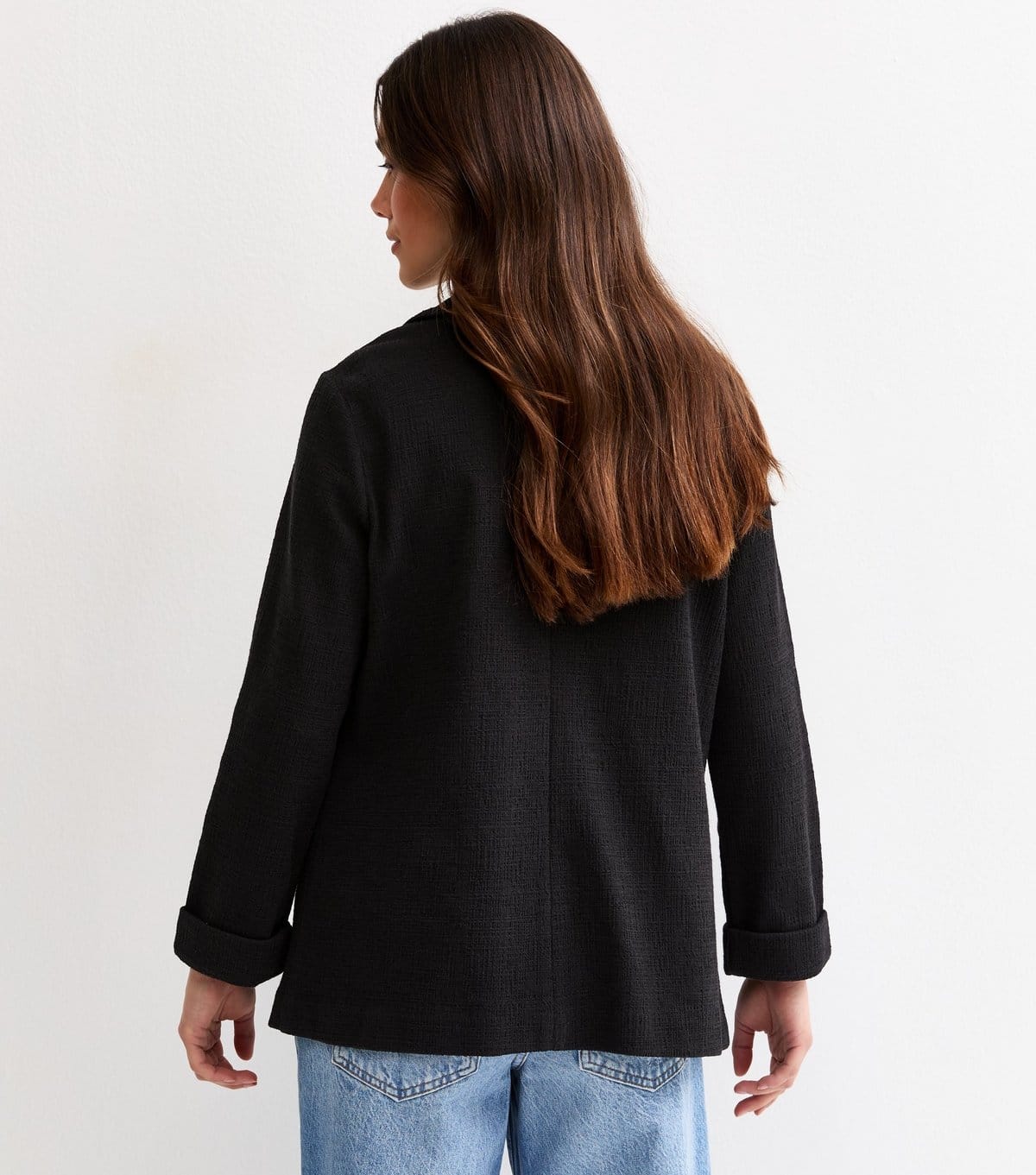 New Look Women's Petite Black Stretch Jersey Blazer New Look - 4