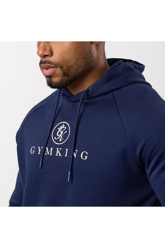 Gym King GYM KING Men's Pro Logo Hood Navy - 2