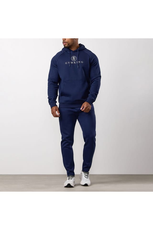 Gym King GYM KING Men's Pro Logo Hood Navy - 3