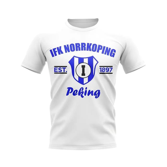 IFK Norrkoping IFK Norrkoping Men's Personalised Established Football T-Shirt White - 2