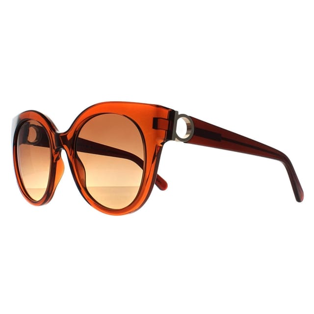 Salvatore Ferragamo Salvatore Ferragamo Women's Cat Eye Crystal Caramel Brown Gradient SF1031S - 2