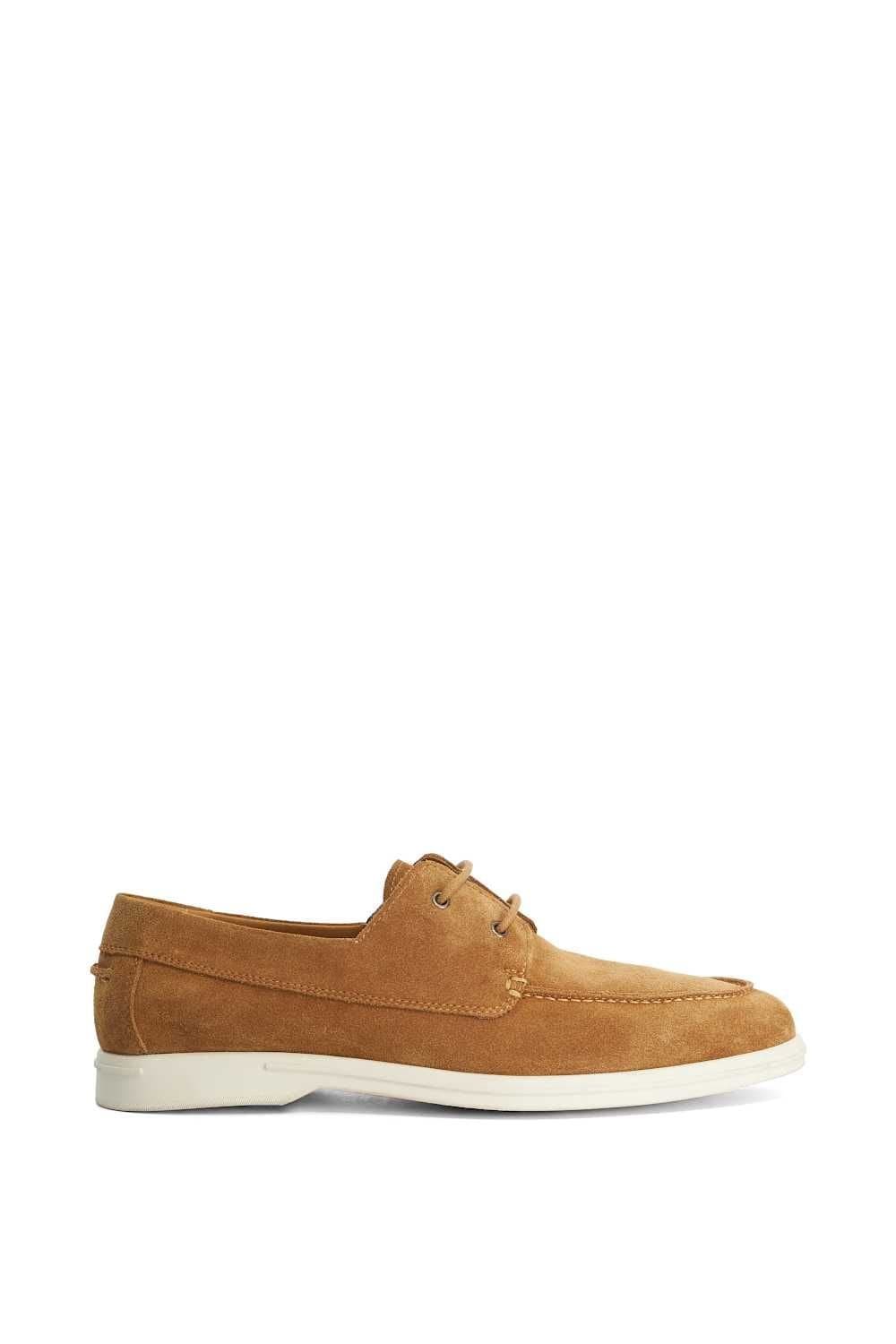Dune London Dune London Men's 'Boldman' Suede Boat Shoes in Natural