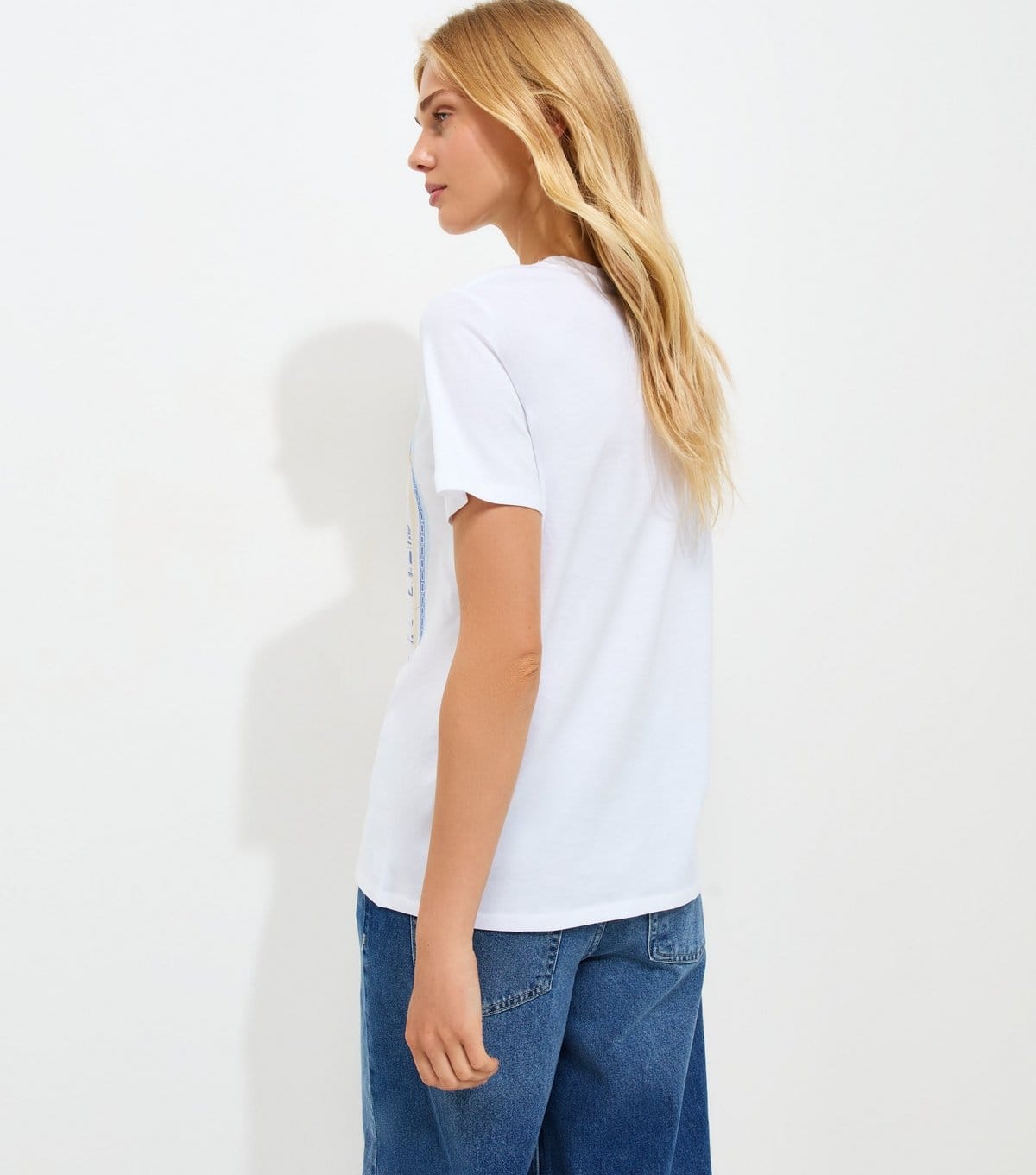 New Look Women's White Cotton Seville Orange Print T-Shirt New Look - 4