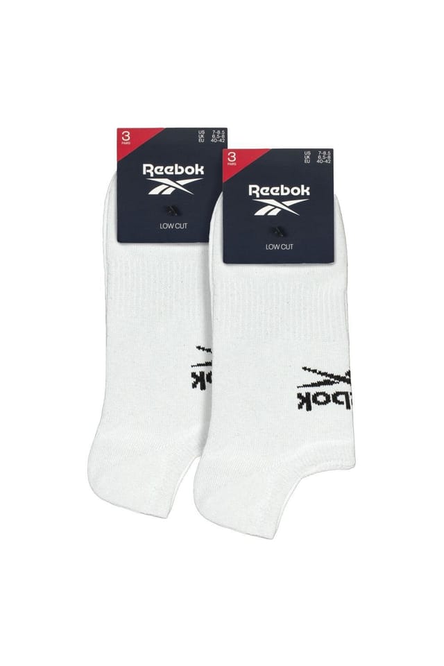 Reebok Reebok Men's 6 Pairs Low Cut Breathable Trainer Sport Socks in White - 2