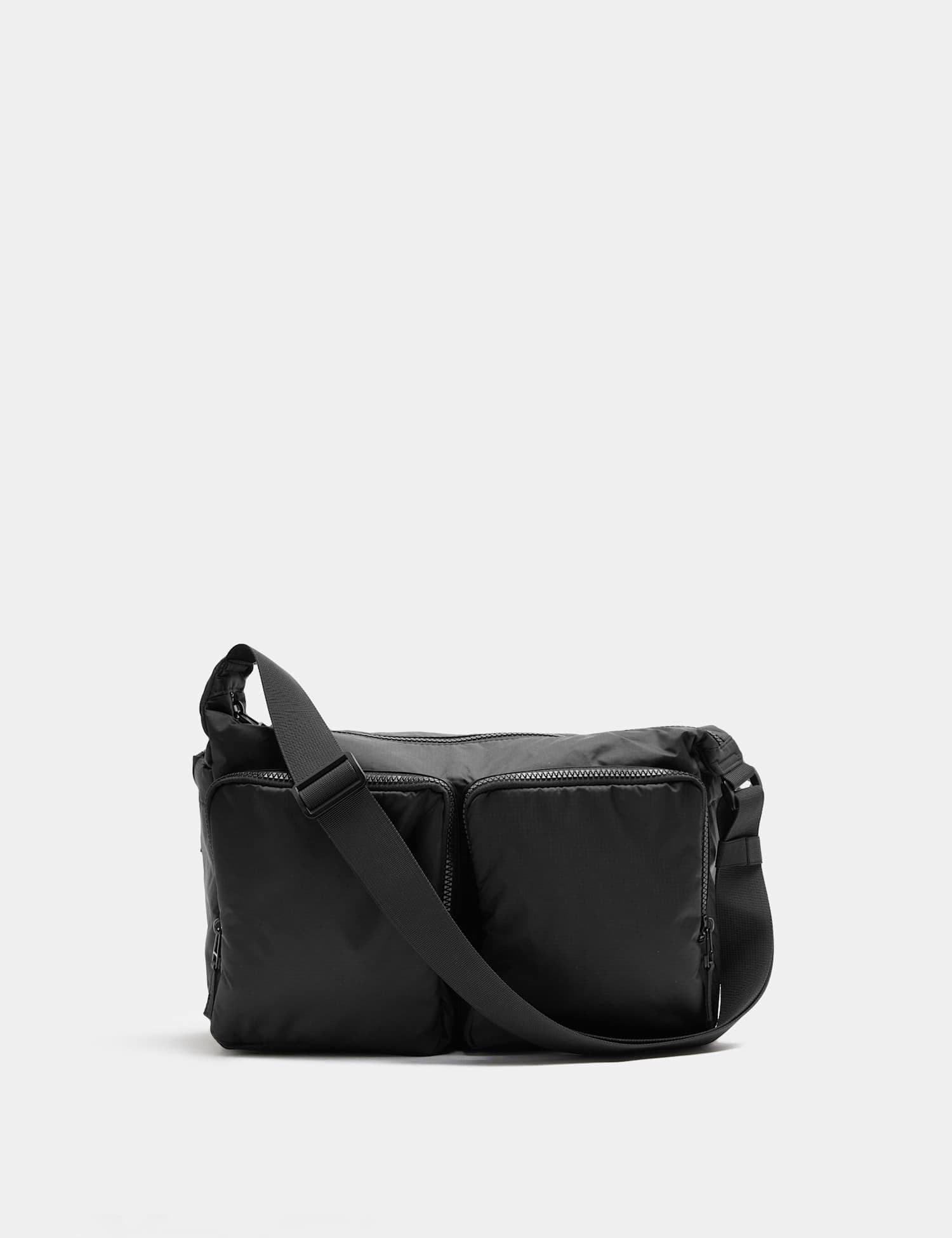 Marks & Spencer M&S Stormwear Zip Messenger Bag Black