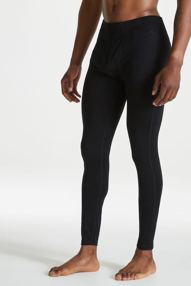 Craghoppers Craghoppers Men's 'Merino' Regular Fit Baselayer Tights in Jet Black - 2