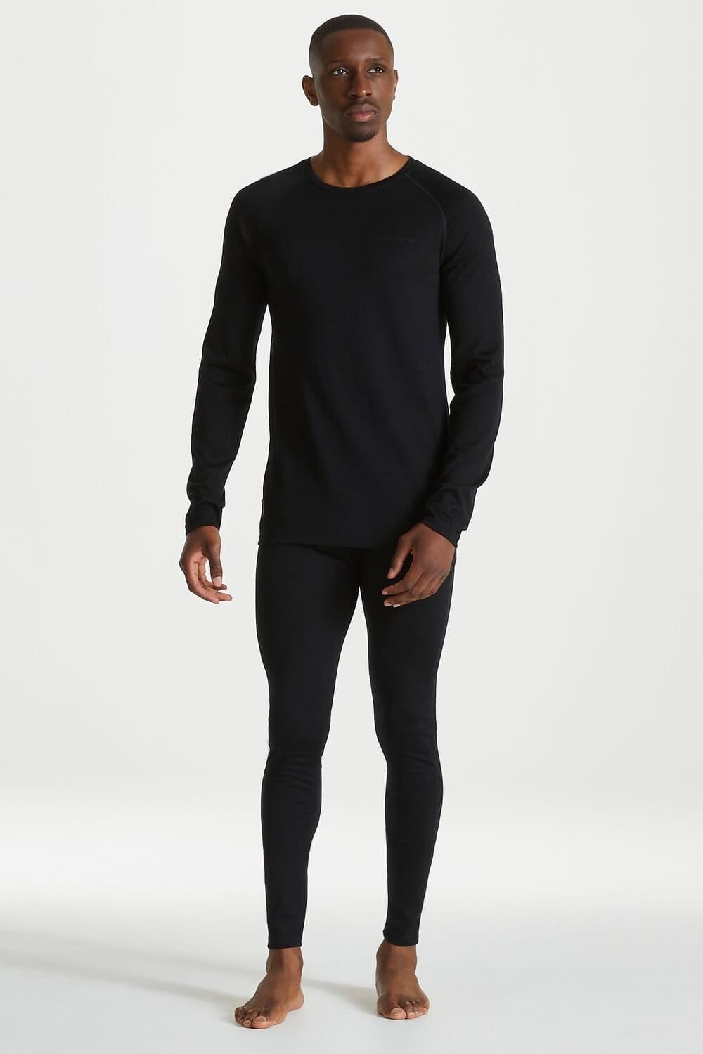 Craghoppers Craghoppers Men's 'Merino' Regular Fit Baselayer Tights in Jet Black - 4
