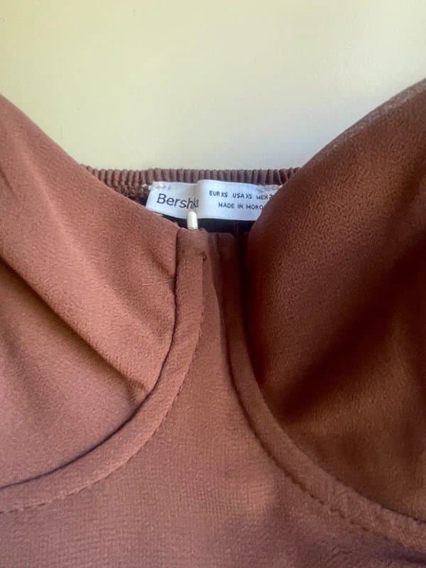 Bershka ruched corset dress