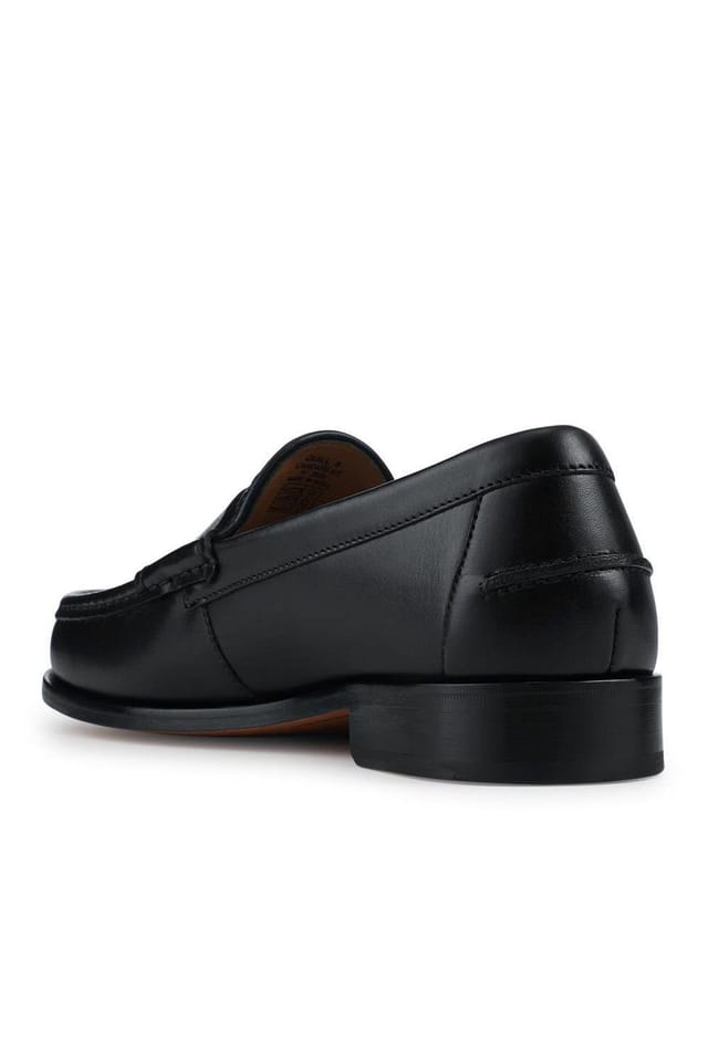 Jones Bootmaker Jones Bootmaker Men's Quill Smart Leather Penny Loafers in Dark Brown - 3
