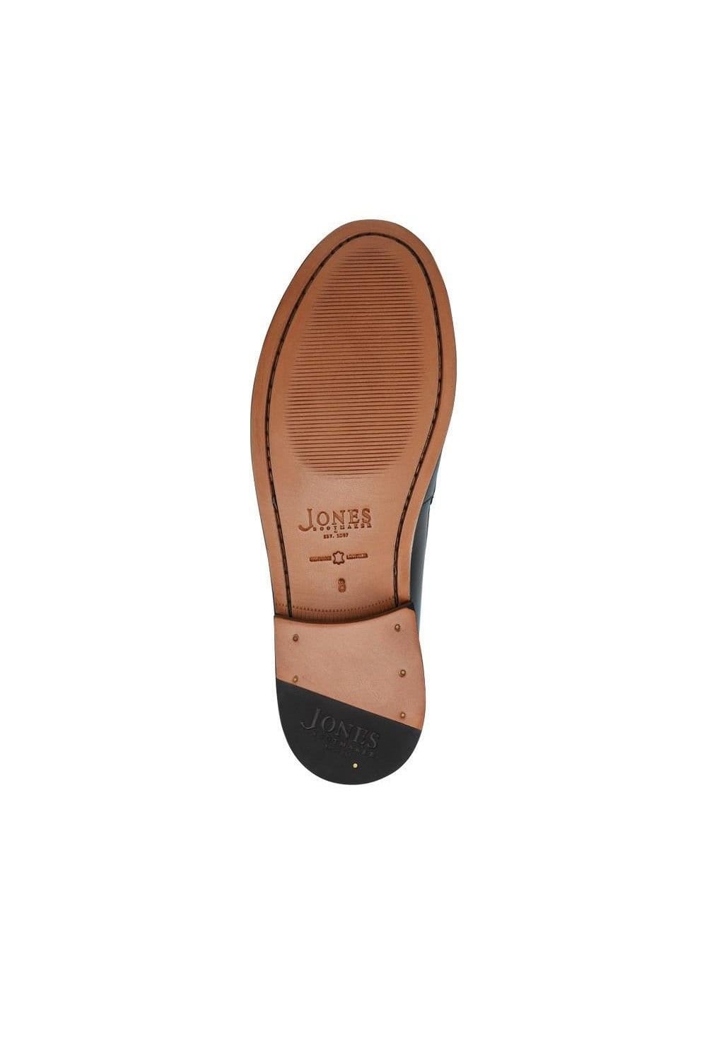 Jones Bootmaker Jones Bootmaker Men's Quill Smart Leather Penny Loafers in Dark Brown - 4