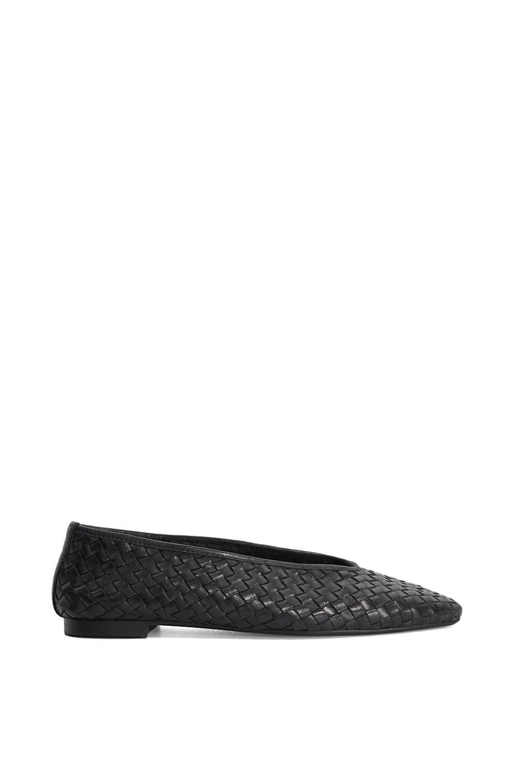 Dune London Dune London Women's 'Henlee' Leather Ballet Pumps in Black