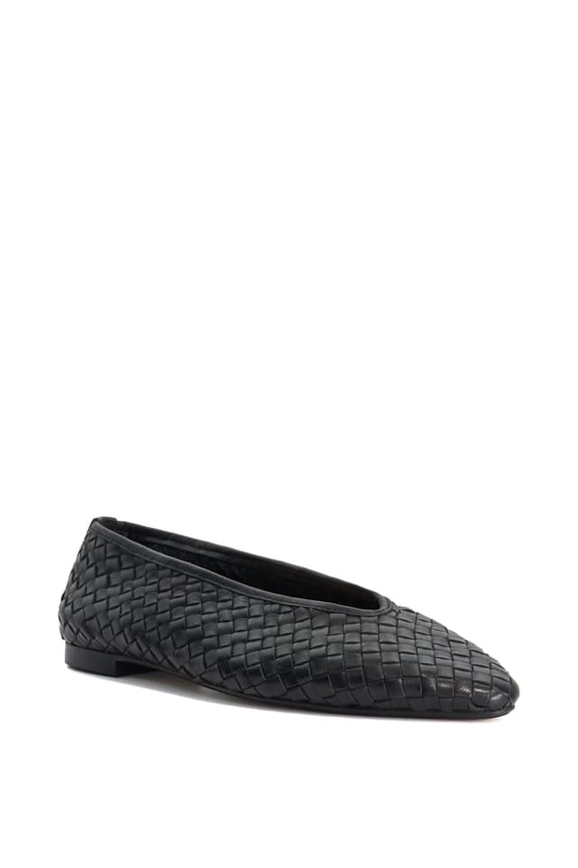 Dune London Dune London Women's 'Henlee' Leather Ballet Pumps in Black - 2