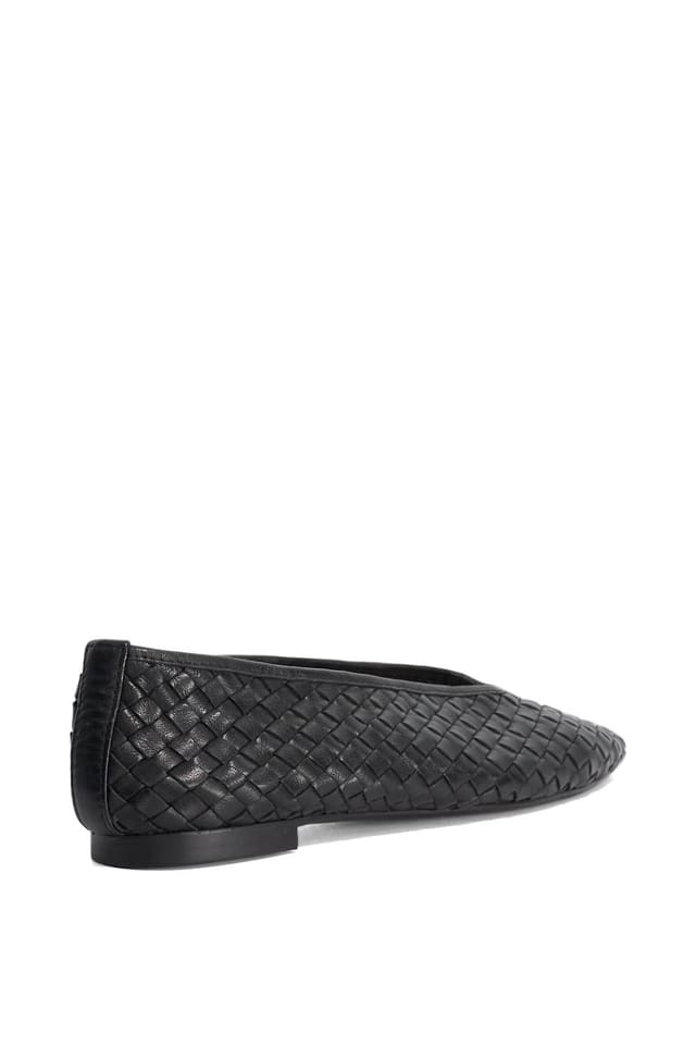 Dune London Dune London Women's 'Henlee' Leather Ballet Pumps in Black - 3