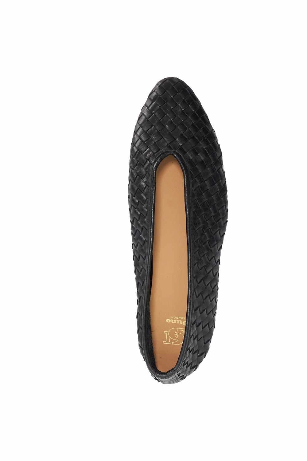 Dune London Dune London Women's 'Henlee' Leather Ballet Pumps in Black - 4