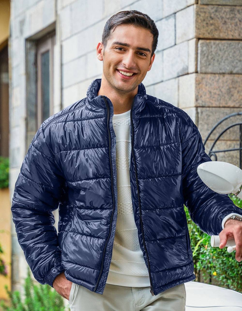 Brian Oak London Brian Oak London Men's Navy Traveller Puffer Jacket in Blue - 2