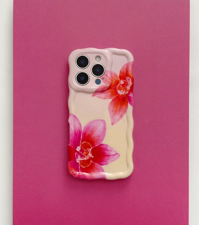 Coconut Lane Light Pink Sunset Flower Phone Case Coconut Lane New Look - 1