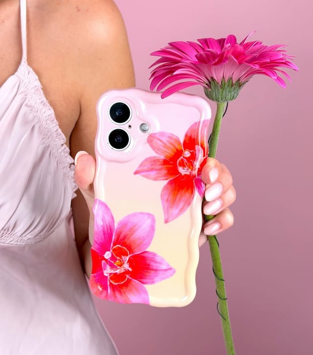 Coconut Lane Light Pink Sunset Flower Phone Case Coconut Lane New Look - 3