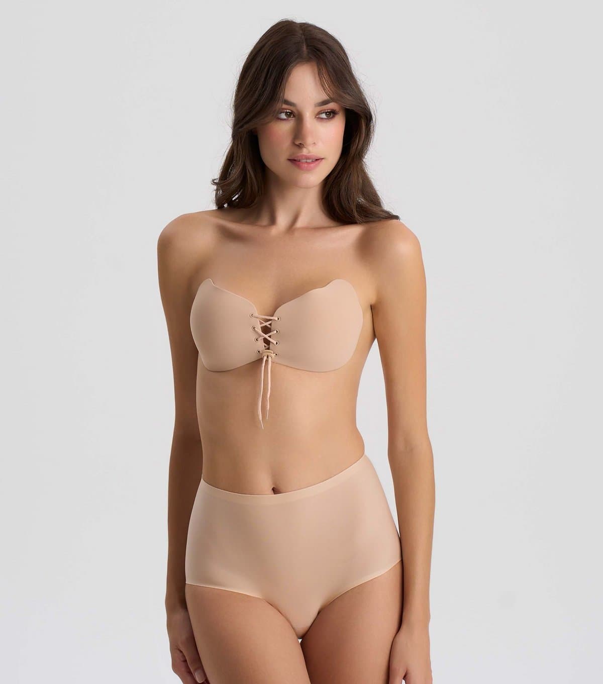Nude Intimates Women's Tan Stick-On Push Up Bra Nude Intimates New Look