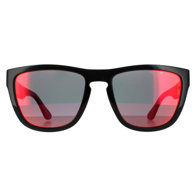 Tommy Hilfiger Tommy Hilfiger Men's Square Black Red Mirror Sunglasses - 2