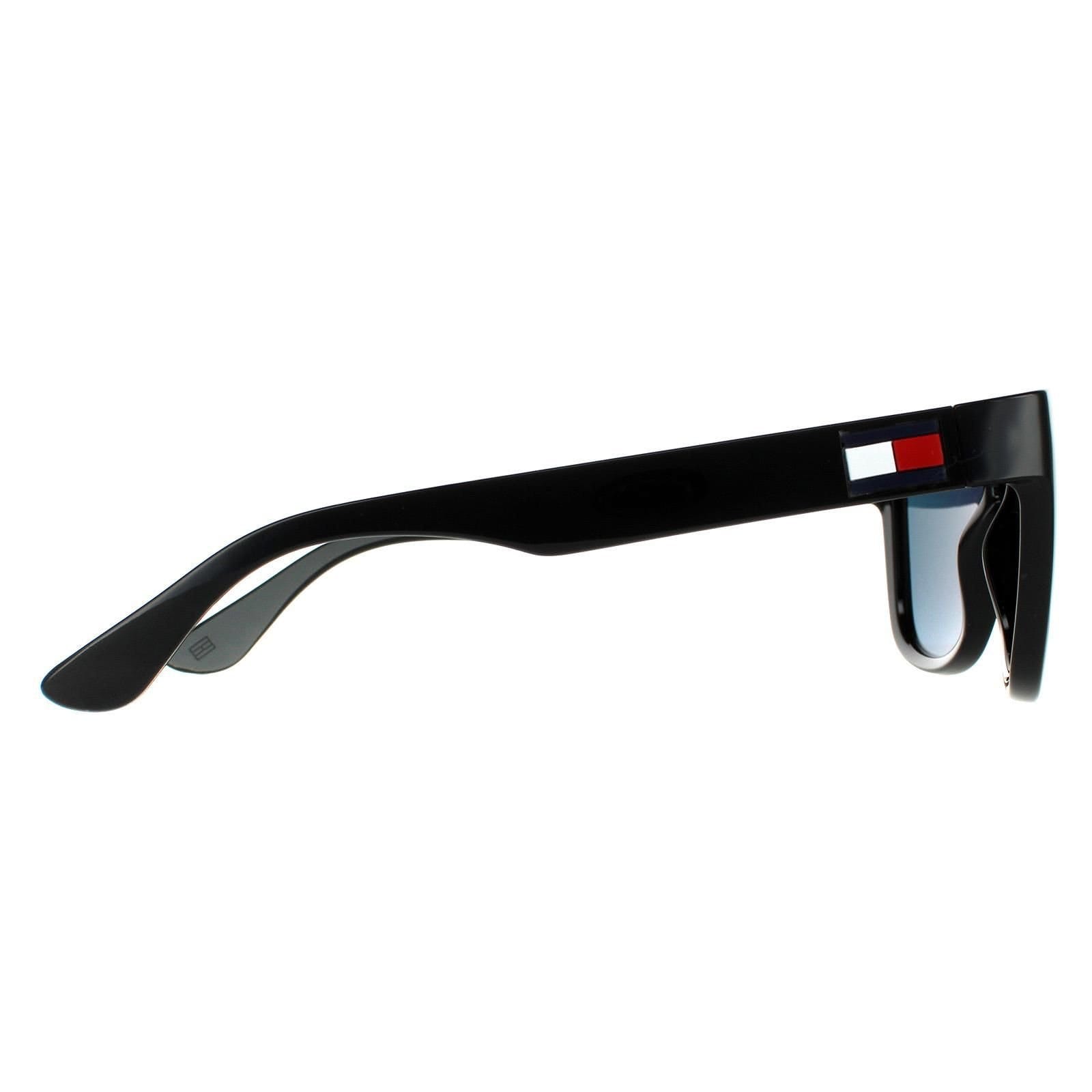 Tommy Hilfiger Tommy Hilfiger Men's Square Black Red Mirror Sunglasses - 4