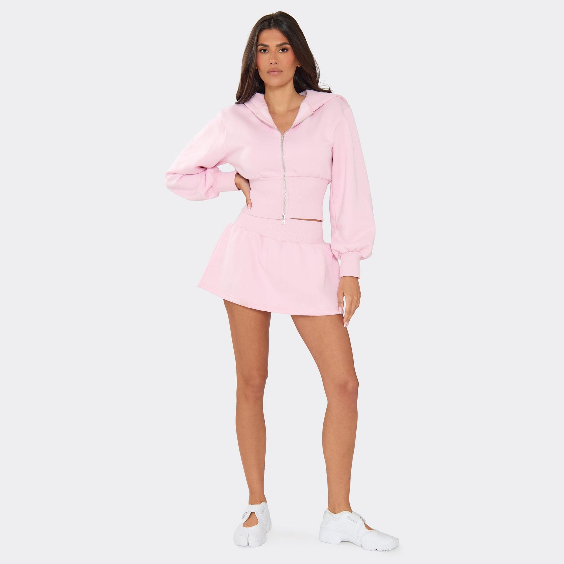 EGO Pink Sweat Mini Skirt for Women