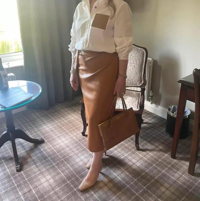 Never Fully Dressed Never Fully Dressed Jasper tan skirt