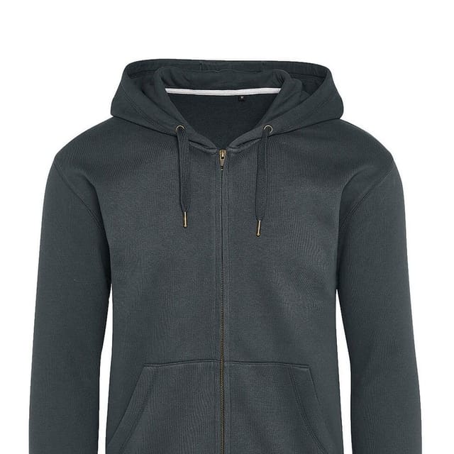 SG SG Men's Signature Tagless Full Zip Hoodie in Charcoal - 2