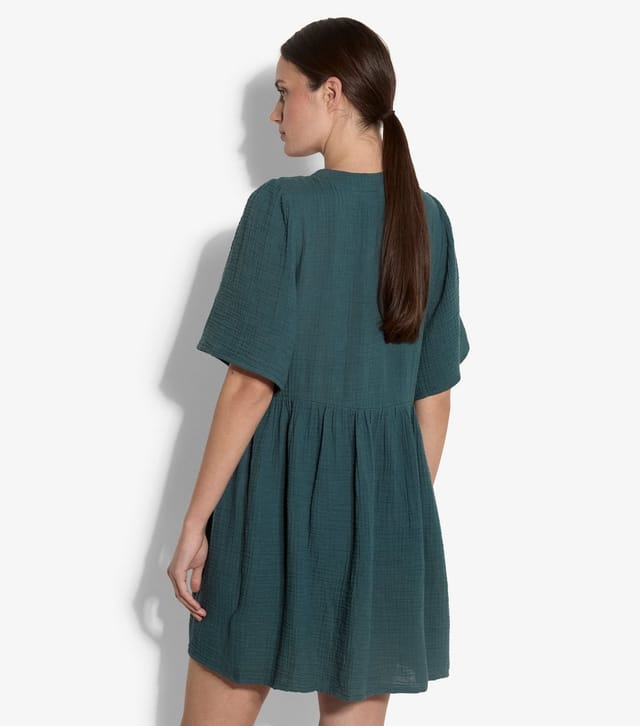 Apricot Women's Dark Green Babydoll Mini Dress Apricot New Look - 3