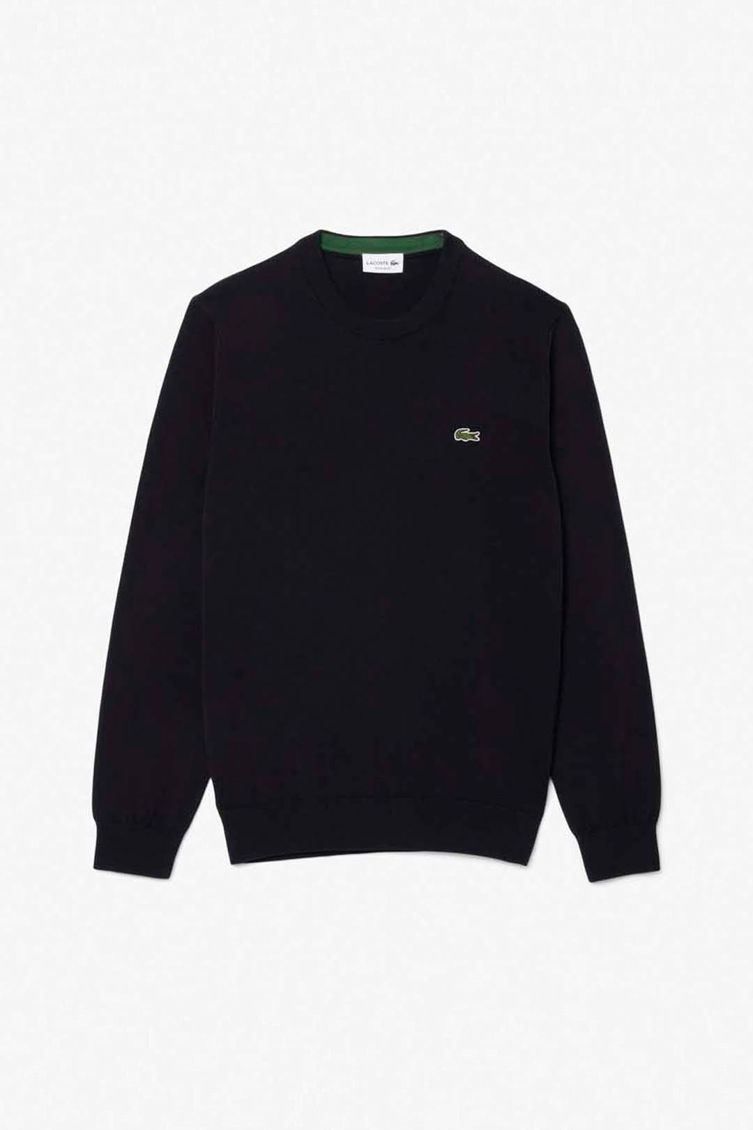 Lacoste Lacoste Men's Crew Neck Knit Jumper Black