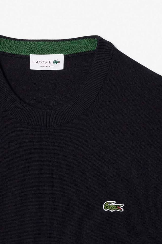 Lacoste Lacoste Men's Crew Neck Knit Jumper Black - 2