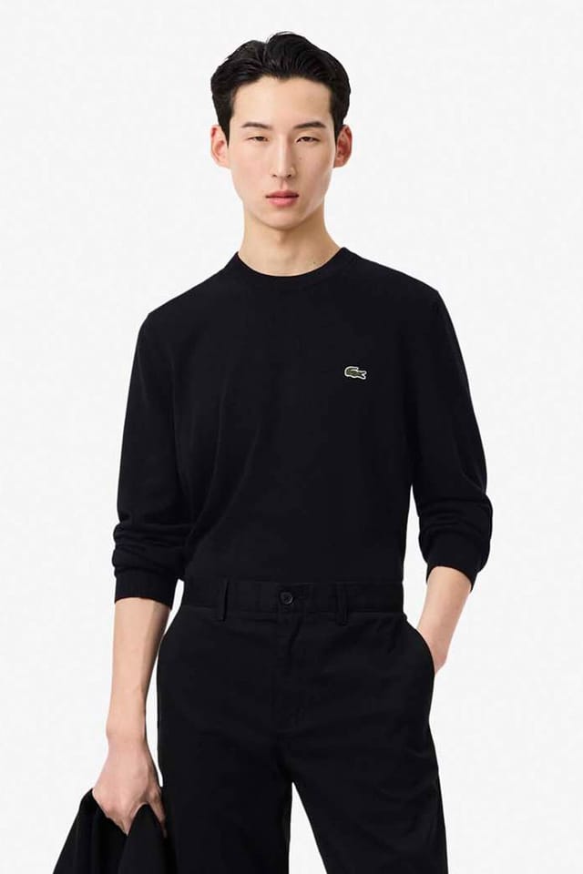 Lacoste Lacoste Men's Crew Neck Knit Jumper Black - 3