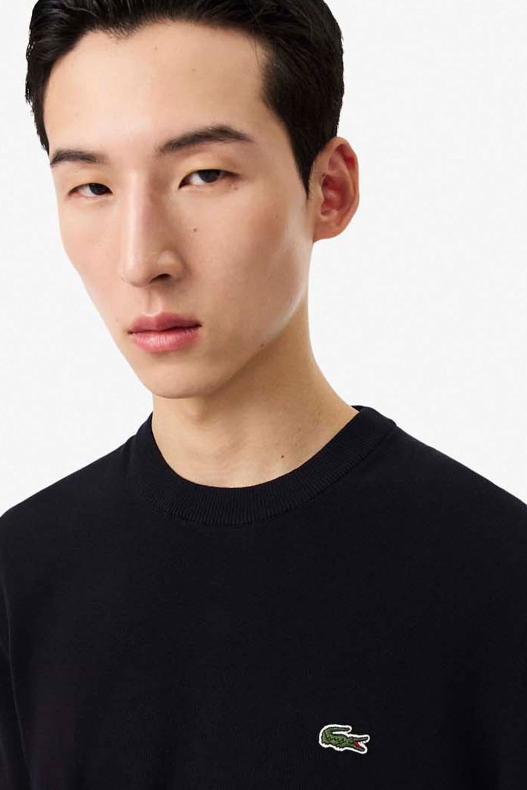 Lacoste Lacoste Men's Crew Neck Knit Jumper Black - 4