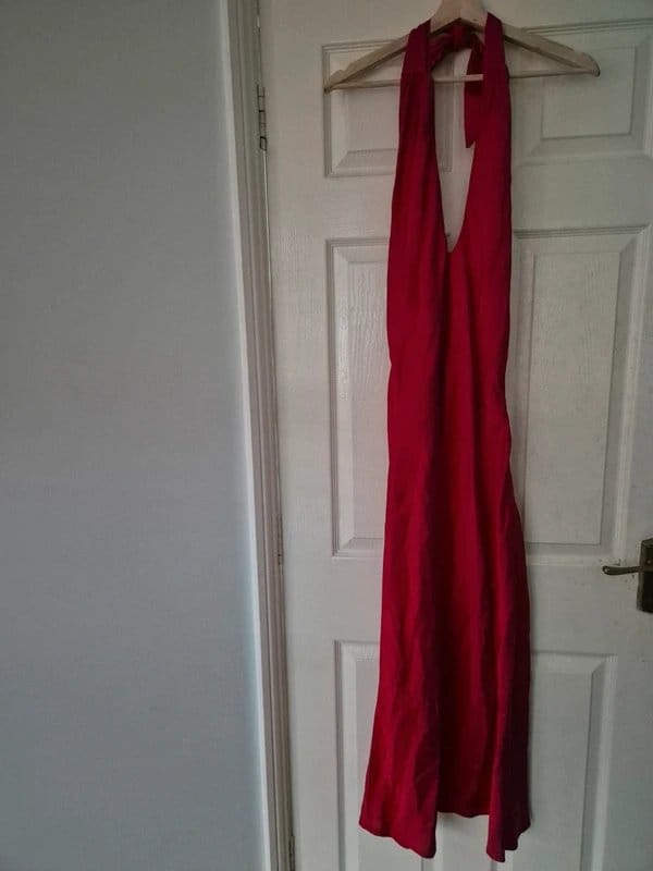 ASOS Red Satin Midi Dress
